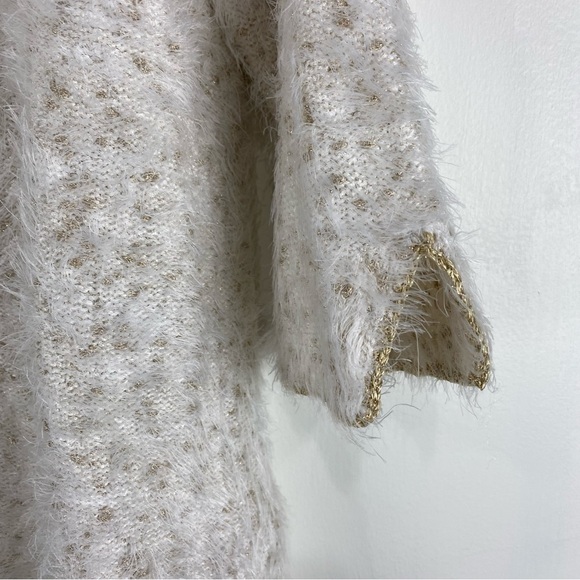 Chico's: Super Soft Eyelash Shine Glitter Sparkle Pullover Sweater Size 1P (NWT) - Picture 2 of 6